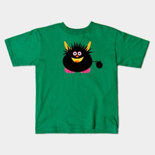 Cute Little Black Monster Kids T-Shirt